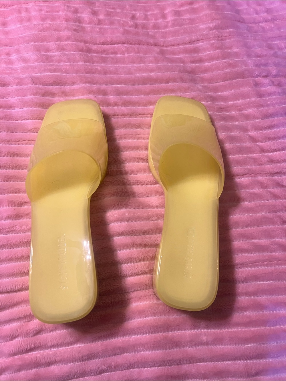 Yellow Slide Sandals for Women - Sleek Minimal Design